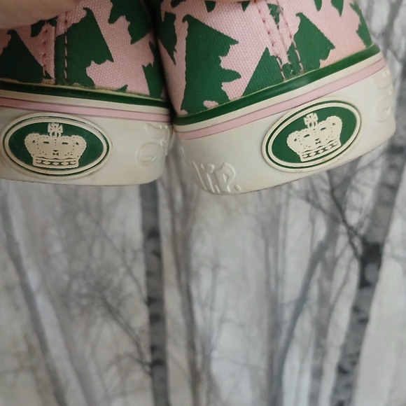 Green and Pink Slip-On Sneakers - Picture 3 of 5